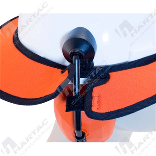 Hard Hat Brim Double Sided /w Brimlock Earmuff Version Orange/Black