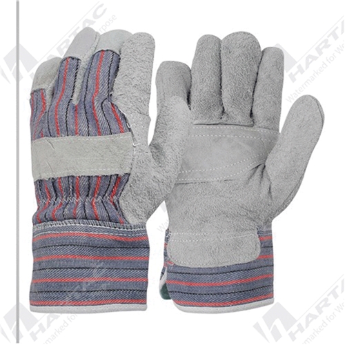 Frontier Glove - Leather Rancher, Candy Stripe Patch Palm, Size L (Pk of 12 Pairs)