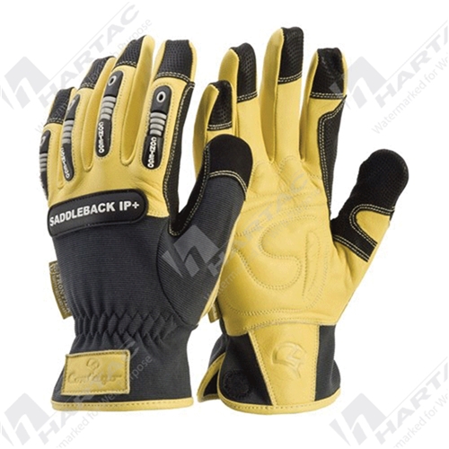 Frontier Glove Contego Saddle Back Premium Leather Rigger w/ Impact Protection Size M Pk6