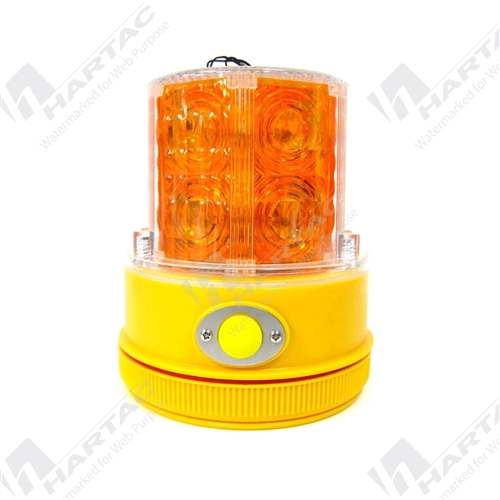 Magnetic Base 24 LEDs Portable LED Beacon w/ Triple Flash Pattern Amber