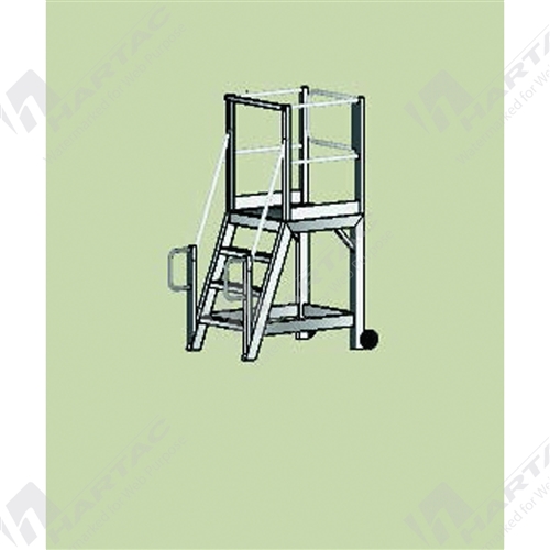 RapidStep HD Work Platform 4 Step Ladder 800*800 Platform Area 1130H*1210L*1000W