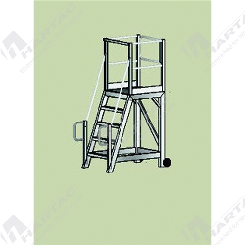 RapidStep HD Work Platform 5 Step Ladder 800*800 Platform Area 1400H*1310L*1000W