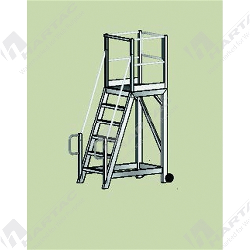 RapidStep HD Work Platform 6 Step Ladder 800*800 Platform Area 1700H*1415L*1000W