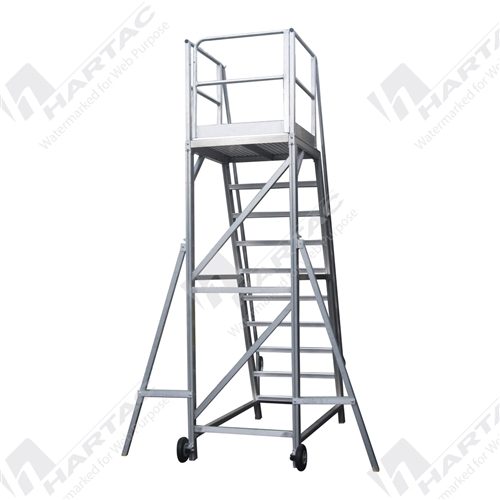 RapidStep HD Work Platform 9 Step Ladder 1000*1000 PlatformArea 2540H*1925L*1200W