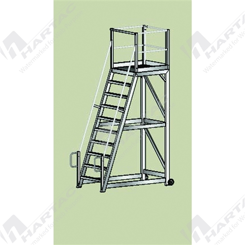 RapidStep HD Work Platform 10 Step Ladder 1000*1000 PlatformArea 2820H*2025L*1200W