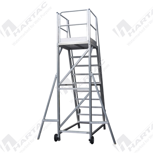 RapidStep HD Work Platform 10 Step Ladder 1000*1000 PlatformArea 2820H*2025L*1200W