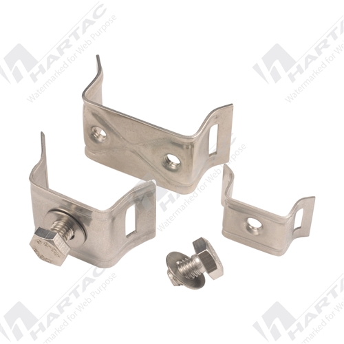 Flared 19mmH Banding Bracket c/w M8x16mm Set Screw& Washer (Max Band Width 13mm) Pk100