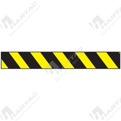 Black & Yellow Stripe Barricade Tape 75mm x 100m