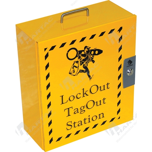 Yellow Steel Lockout Station 355x406x152mm
