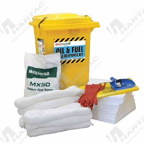 Oil & Fuel Spill Kit (Standard in 240L Wheelie Bin