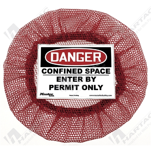 Confined Space Cover Elastic Red Mesh Large (Fit standard 762mm/30” Entry Points)