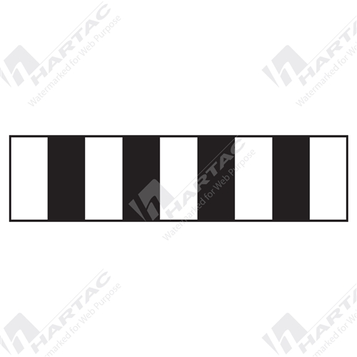 1200*300 Traff Corflute Ref CL1 Obstruction Marker Black on White
