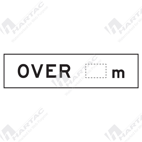 1200*300 Traff Corflute Ref CL1 Over __m Black on White (POA)