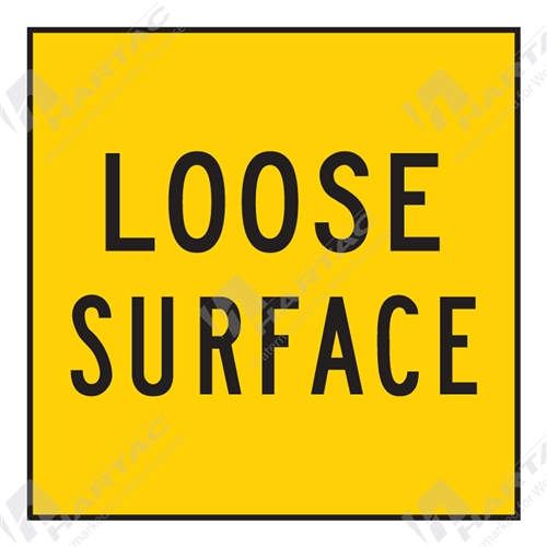 600*600 Traff Corflute Ref CL1 Loose Surface Black on Yellow