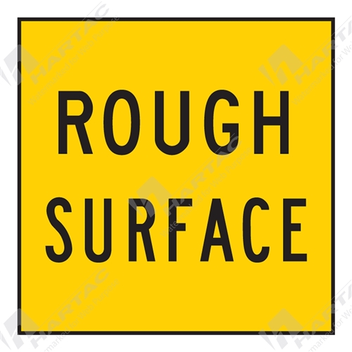 600*600 Traff Corflute Ref CL1 Rough Surface Black on Yellow