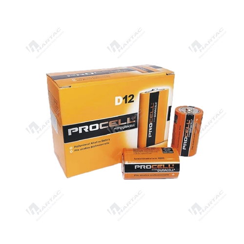 Duracell Procell Alkaline Manganese Dioxide Battery D Size  Pk of 12