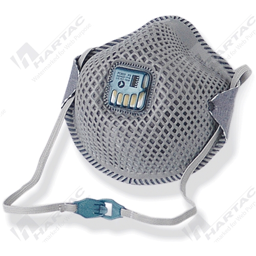 P2 Promesh Respirator With Valve & Active Carbon Filter Complies With AS/NZ1716 (bx12)