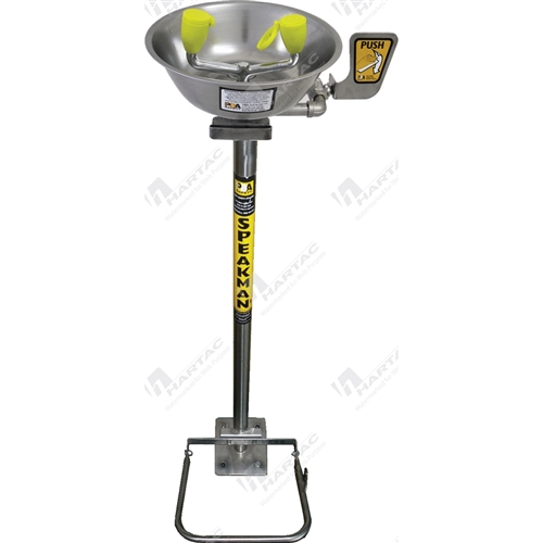 Pedestal Mounted Eye/Face Wash Hand & Foot Operated Non-Aerated