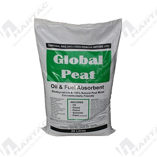 Global Peat (Sphagnum) Oil Only Loose Absorbent 7kg Bag (28L) Capacity 30L