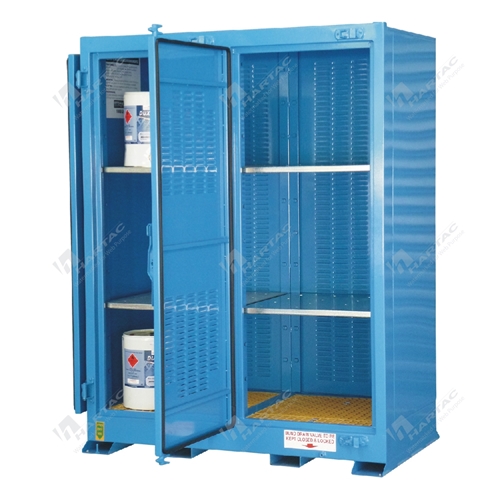 Flammable Liquids Outdoor Store 450L 6 Shelves 2 Doors 1520W*1995H*900D
