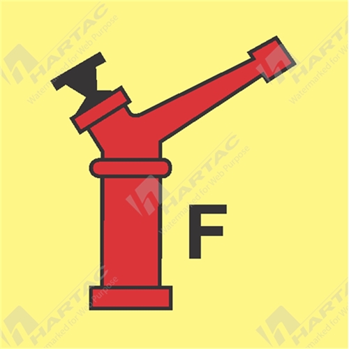 150*150mm - Marine Poly Foam Monitor (gun) Red and Black on Luminous