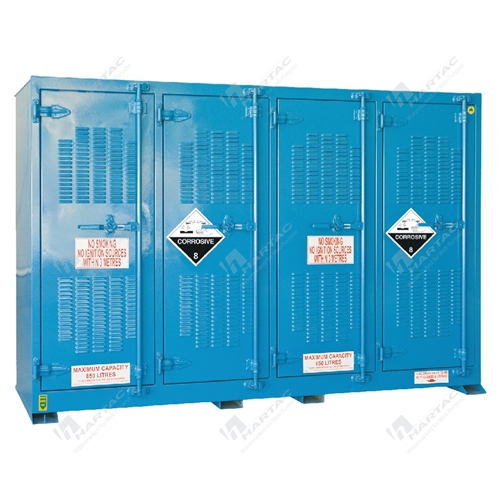 Corrosive Substances Outdoor Store 850L 12 Shelves 4 Doors 1995W*2995H*900D