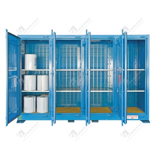 Corrosive Substances Outdoor Store 850L 12 Shelves 4 Doors 1995W*2995H*900D