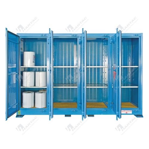 Flammable Liquids Outdoor Store 850L 12 Shelves 4 Doors 1995W*2995H*900D