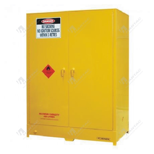 Heavy Duty Flammable Liquid Storage Cabinet 450L Ext Dim 1386W*1880*804D