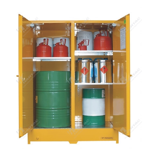 Heavy Duty Flammable Liquid Storage Cabinet 450L Ext Dim 1386W*1880*804D