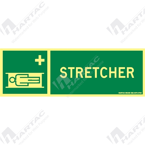 300*100mm - Marine S/A Stretcher Green on Luminous