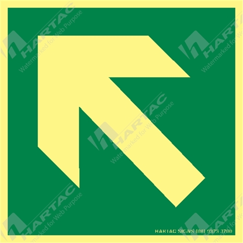 150*150mm - Marine S/A Arrow 45D in 4 directions Luminous on Green
