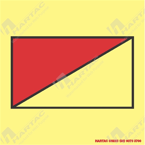 150*150mm - Marine S/A Fire Alarm Panel Red and Black on Luminous