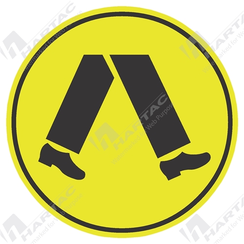600D Traff Alum Ref DG Pedestrian Crossing Picto Black on Fluoro Yellow/Green