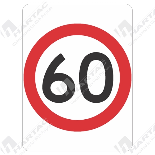 600*800 Alum Ref CL1 60km Speed Red & Black on White