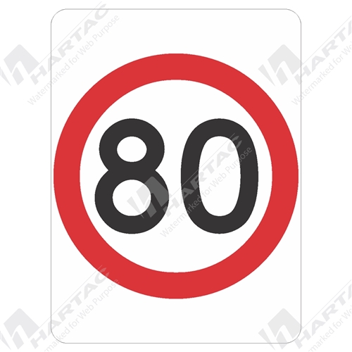 600*800 Alum Ref CL1 80km Speed Red & Black on White