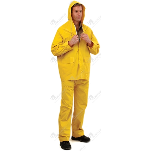 PVC Rain Jacket Yellow Size 4XL