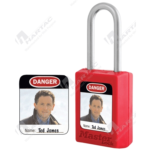 Photo I.D.Labels for 406, 410 S31, S32, S33 Safety Padlocks Pk6