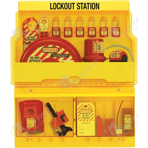 Deluxe Lockout Device Station with Accessories