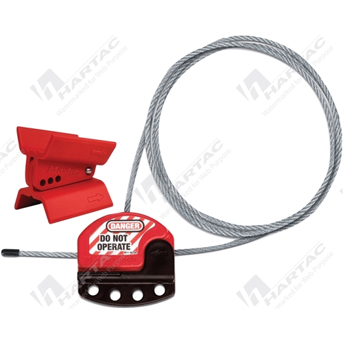 Masterlock Butterfly Valve Lockout with 900mm Cable (S3920+S806CBL3)