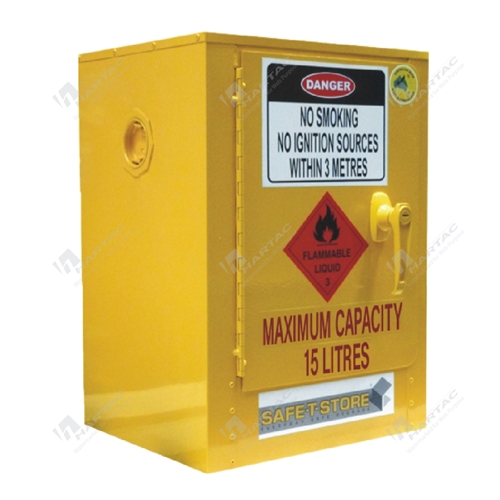 Flammable Liquids Indoor Storage Cabinet 15L 2 Shelves 1 Door 350W*500H*300D