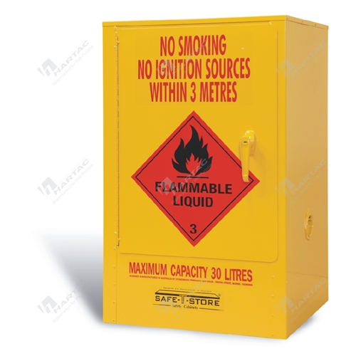 Flammable Liquids Indoor Storage Cabinet 30L 2 Shelves 1 Door 500W*800H*450D