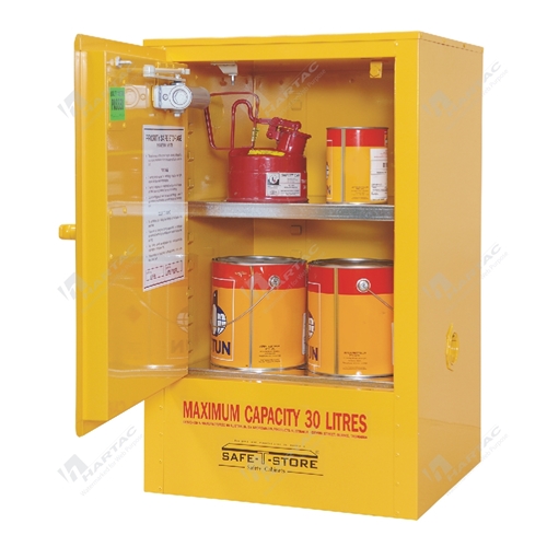 Flammable Liquids Indoor Storage Cabinet 30L 2 Shelves 1 Door 500W*800H*450D