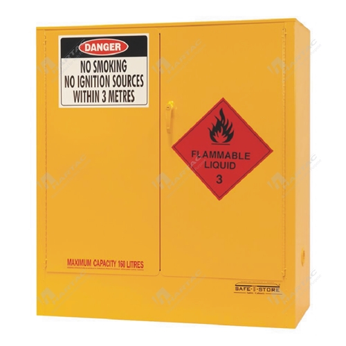 Flammable Liquids Indoor Storage Cabinet 160L 2 Shelves 2 Doors 1100W*1220H*450D