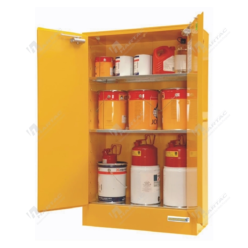 Flammable Liquid Indoor Storage Cabinet 250L 3 Shelves 2 Doors 1100W*1750H*500D
