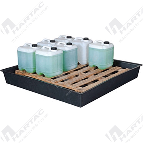 Drip Tray Polyethylene Heavy Duty 1350*1350*175mm 256L Sump Capacity