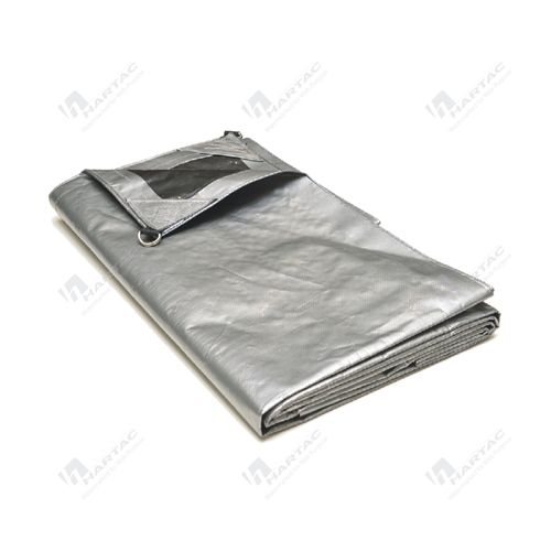 Extreme Duty Poly Tarp Silver Black 7.3*9.1m with D Rings