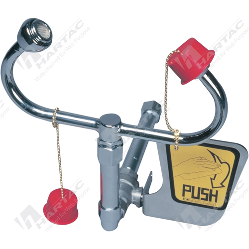 Wall Mounted Aerated Eye Wash Push Hand Operated