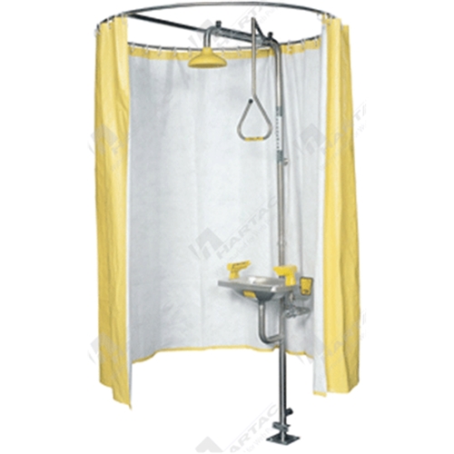 Modesty Shower Curtain With Stainless Steel Frame