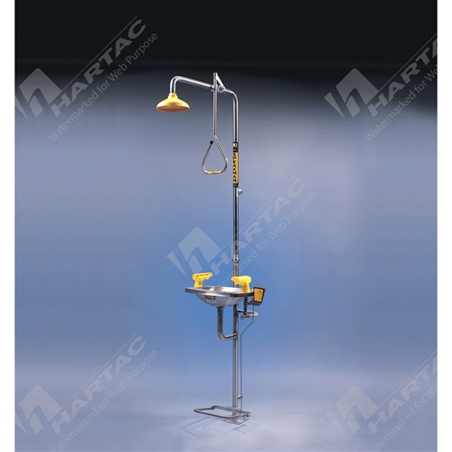 Combination Deluge Shower & Aerated Eye/Face Wash Hand & Foot Operated